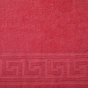 Prosop de baie Bianca Cu Model Grecesc- fuchsia - 70x140 cm