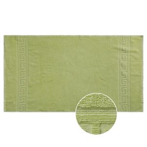 Prosop de baie Bianca Cu Model Grecesc- verde - 50x90 cm