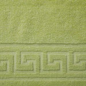 Prosop de baie Bianca Cu Model Grecesc- verde - 50x90 cm