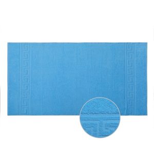 Prosop de baie Bianca Cu Model Grecesc – turquoise – 70×140 cm 1