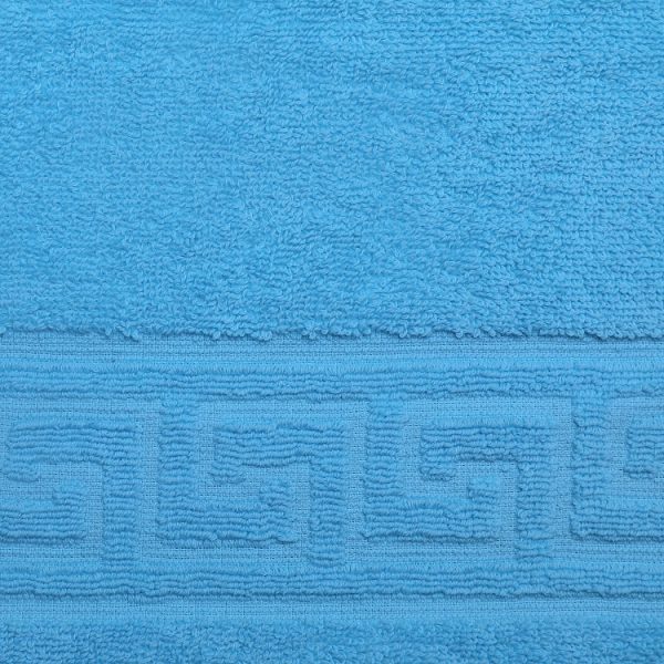 Prosop de baie Bianca Cu Model Grecesc – turquoise – 70×140 cm 4