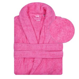 Halat Bianca De Baie 100% bumbac culoare albastru fucsia